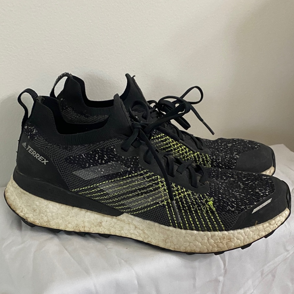 Adidas Terrex Black and Lime Men's Athletic Shoes